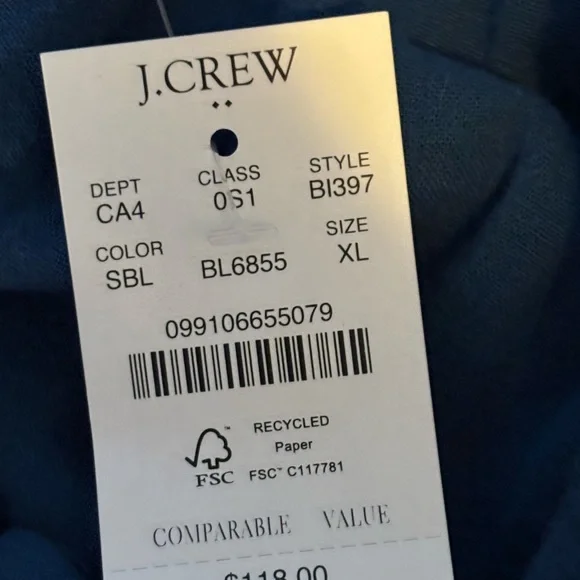 J. Crew Deep Blue Maxi Dress - XL - Picture 12 of 12